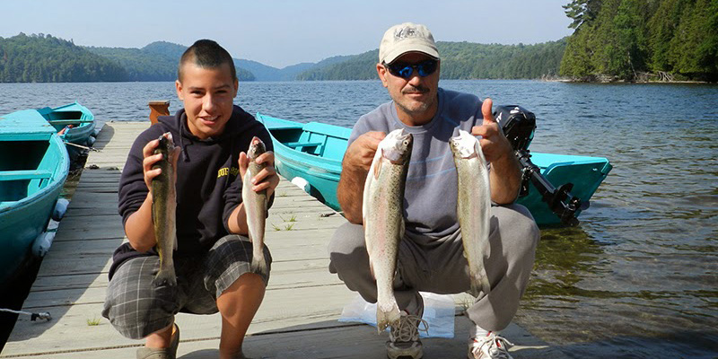 Vacances et pêche automnale